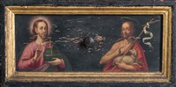義大利法蘭德斯學派鍍金彩繪胡桃木珠寶櫃藏品圖，第18張