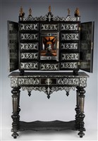 德國鉛錫合金鑲嵌木櫃藏品圖，第11張