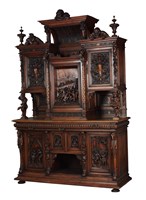 趣味人物胡桃木大櫃藏品圖，第17張