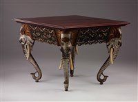 十九世紀末歐陸異國風格方桌藏品圖，第2張