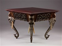 十九世紀末歐陸異國風格方桌藏品圖，第3張