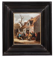 小酒館前的聚會藏品圖，第2張