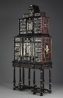 A Northern Italian Ormolu-mounted, Ivory-inlaid,Ebony and Rosewood Cabinet on Stand Collection Image, Figure 7, Total 8 Figures