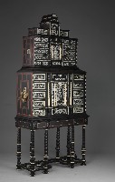 A Northern Italian Ormolu-mounted, Ivory-inlaid,Ebony and Rosewood Cabinet on Stand Collection Image, Figure 8, Total 8 Figures