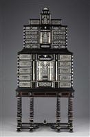 A Northern Italian Ormolu-mounted, Ivory-inlaid,Ebony and Rosewood Cabinet on Stand Collection Image, Figure 1, Total 8 Figures