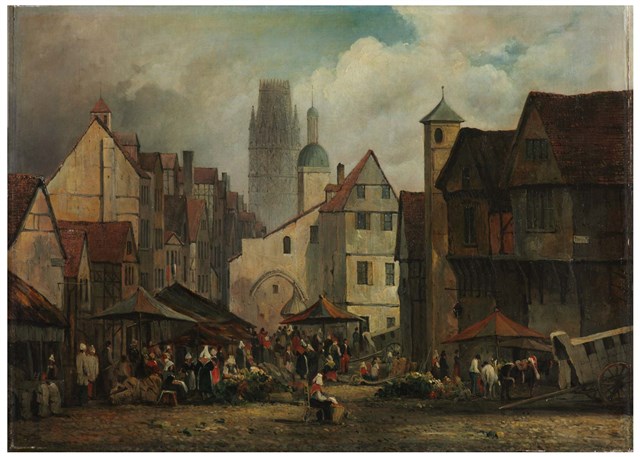 The Market Place, Rouen