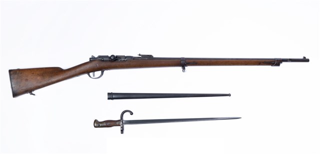Bolt Action Cartridge Gun with Plug Bayonet