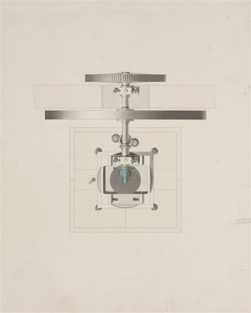 Plan of a single cylinder upright steam engine