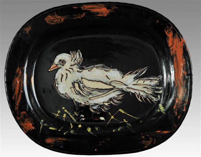 Dove on a Straw Bed