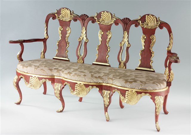 A Norwegian Rococo Style Settee