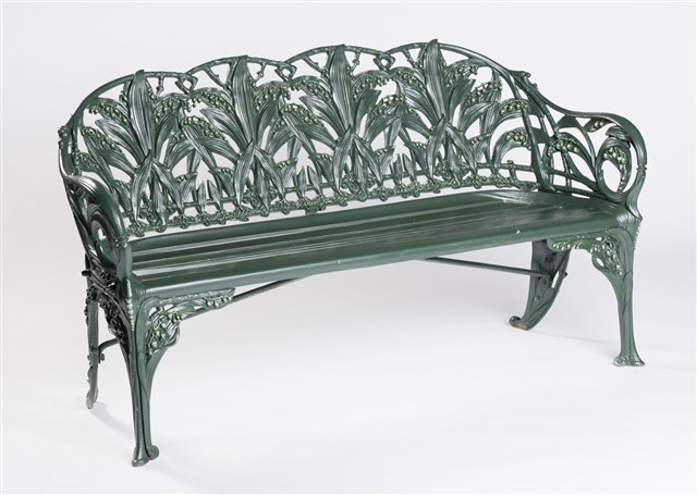 A Coalbrookdale Cast Iron Seat