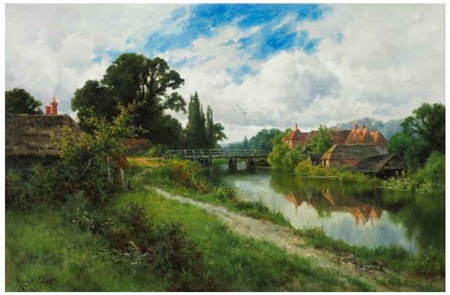 伯克郡的鄉野景色藏品圖，第1張