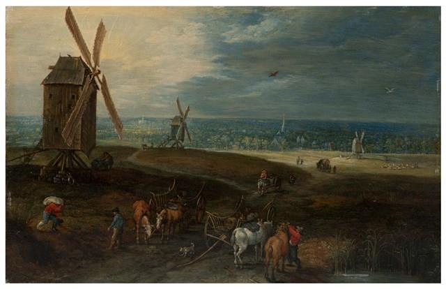 風車前的旅人藏品圖，第1張