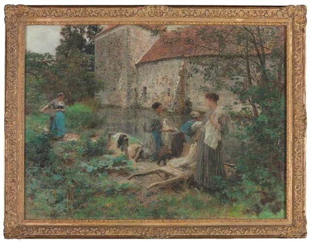 The Washerwomen at the Ru Chailly’s Farm Collection Image, Figure 2, Total 2 Figures