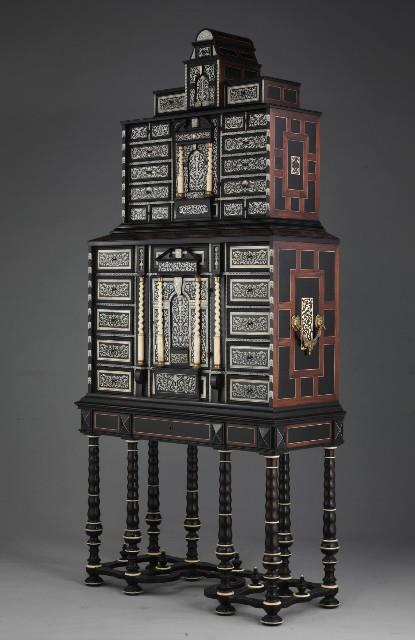 A Northern Italian Ormolu-mounted, Ivory-inlaid,Ebony and Rosewood Cabinet on Stand Collection Image, Figure 7, Total 8 Figures