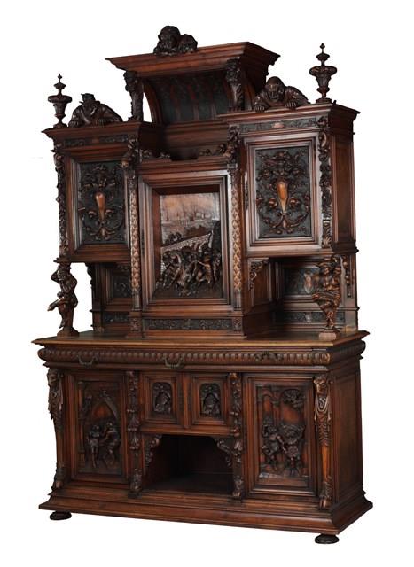 A Large Carved Walnut Sideboard Cabinet Collection Image, Figure 17, Total 17 Figures