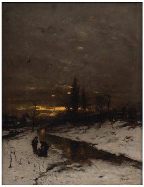 冬景暮色藏品圖，第1張