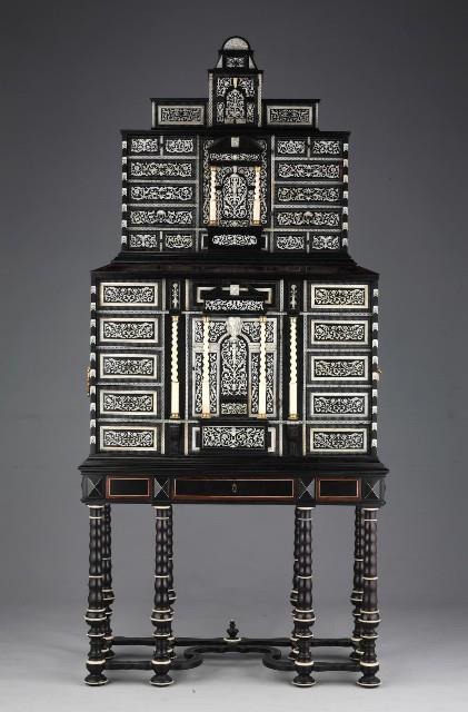 A Northern Italian Ormolu-mounted, Ivory-inlaid,Ebony and Rosewood Cabinet on Stand Collection Image, Figure 5, Total 8 Figures