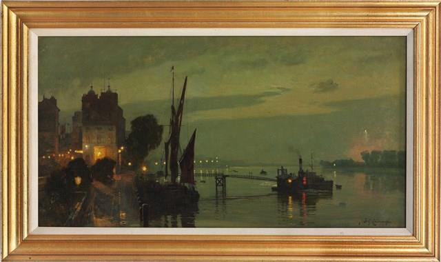 黃昏的碼頭藏品圖，第2張