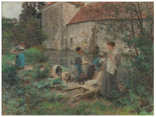 The Washerwomen at the Ru Chailly’s Farm Collection Image, Figure 1, Total 2 Figures