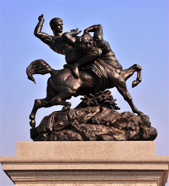 Theseus Fighting the Centaur Bianor Collection Image, Figure 3, Total 34 Figures