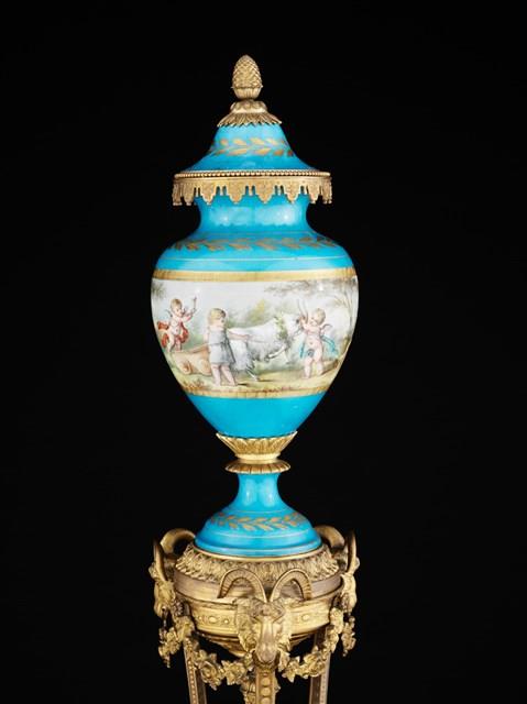 A Pair of Ormolu and Sevres-Pattern Vases and Covers on Stands Collection Image, Figure 4, Total 10 Figures