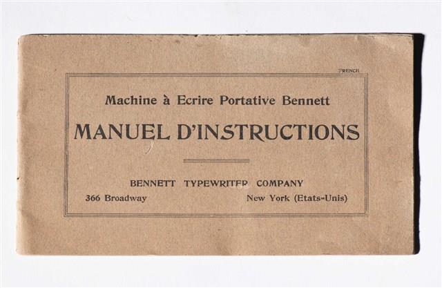 Bennett Typewriter Collection Image, Figure 13, Total 14 Figures