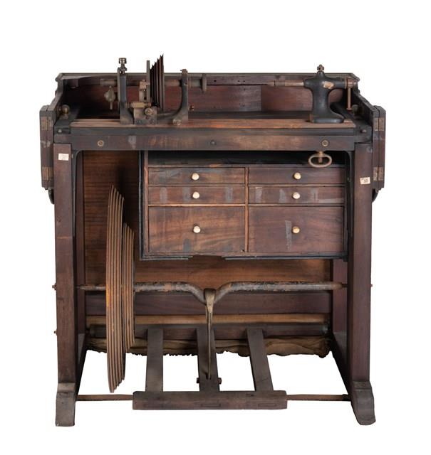 腳踏裝飾車削車床藏品圖，第1張