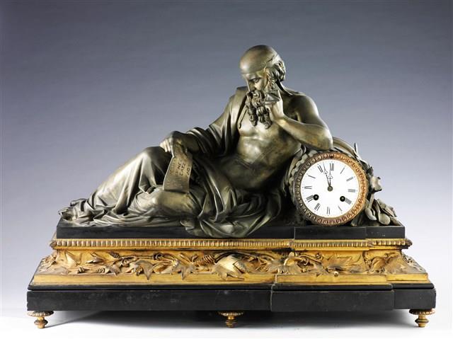 A French Bronze Mantel Clock Collection Image, Figure 2, Total 5 Figures