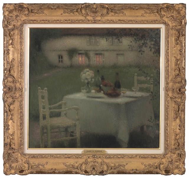 薄暮中的花園餐桌藏品圖，第2張