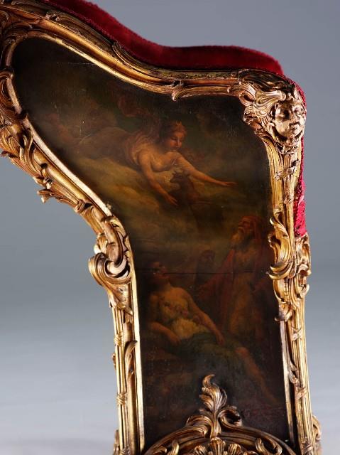 An Italian Rococo Style Gilded Wood and Painted Child's Throne Chair Collection Image, Figure 9, Total 9 Figures