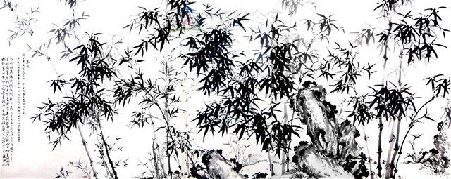 竹石聯屏(5幅)藏品圖，第2張