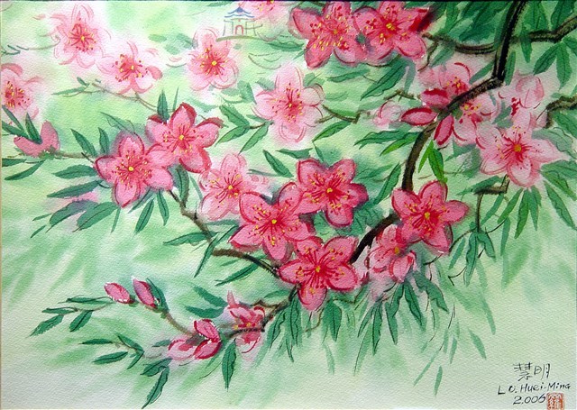 桃花盛開藏品圖，第1張