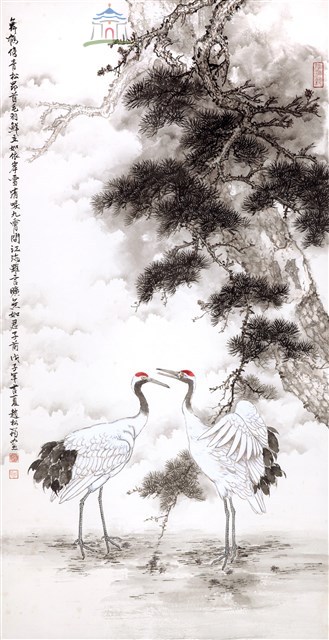 舞鶴傍青松藏品圖，第1張