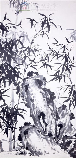 竹石聯屏(5幅)藏品圖，第1張