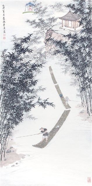 溪口竹筏藏品圖，第1張