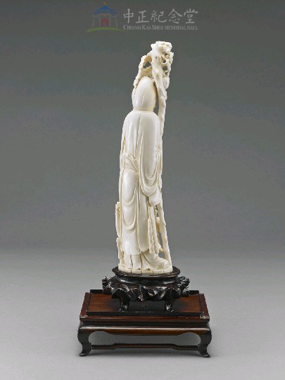 象牙壽星(一)(含鏡框及底座)藏品圖，第2張