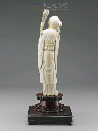 象牙壽星(二)(含鏡框及底座)藏品圖，第2張