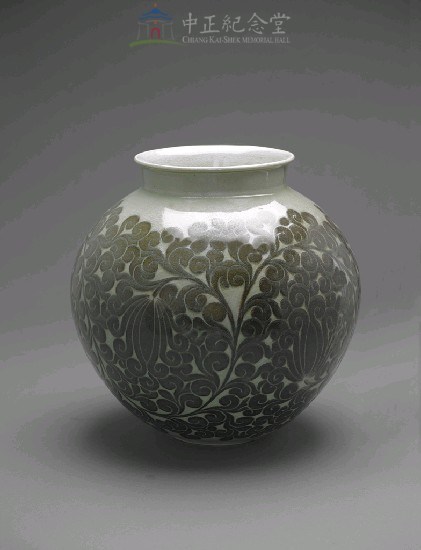 纏枝紋綠色瓷瓶藏品圖，第2張
