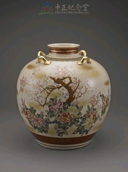 陶瓷瓷瓶（圓型）花鳥圖案藏品圖，第1張