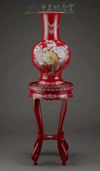 景泰藍花瓶(實為銅胎螺甸漆瓶)藏品圖，第5張