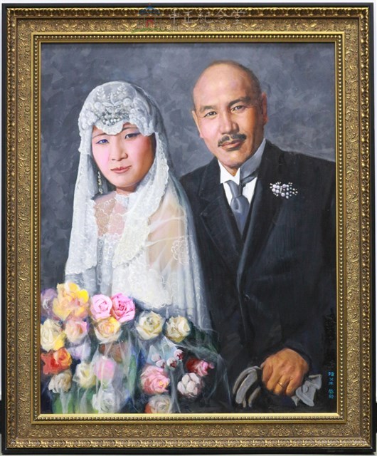 蔣中正總統與夫人結婚照藏品圖，第2張