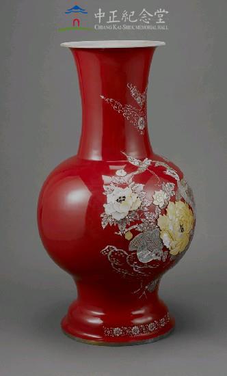 景泰藍花瓶(實為銅胎螺甸漆瓶)藏品圖，第4張