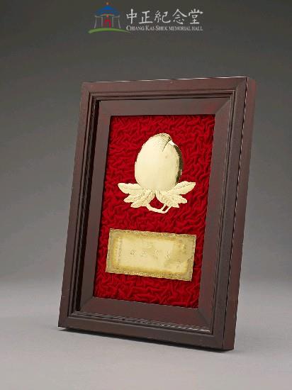純金壽桃（鏡框）藏品圖，第3張