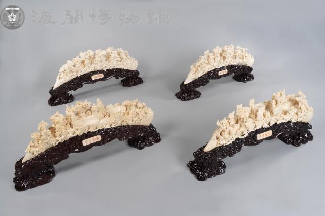 牛骨雕藏品圖，第1張