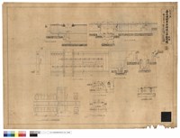 ドロツプピツト詳細及ジヤキ基礎及職場及車庫枕レ—ル基礎詳細圖藏品圖，第1張