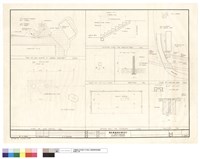 PLAN OF GAS STATION , PLAN OF GAS STATION & SURFACE TREATMENT , OUTDOOR STAIR FOR PARKING AREA , ANCHOR BOLT FOR CONTAINER , SECTION藏品圖，第1張