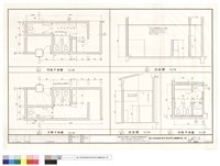 男及女廁及浴廁平及剖面圖藏品圖，第1張
