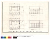 乙案臥室A,B種佈置圖及書桌架立面,床及衣櫃立面藏品圖，第1張