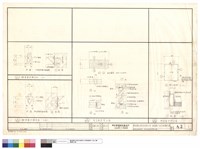 鋼架固定端支撐門窗立面及門窗大樣藏品圖，第1張